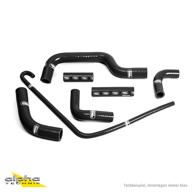 SAMCO SPORT Silicone Hose Kit black for Ducati Monster S4 S4R model year 2001-2008