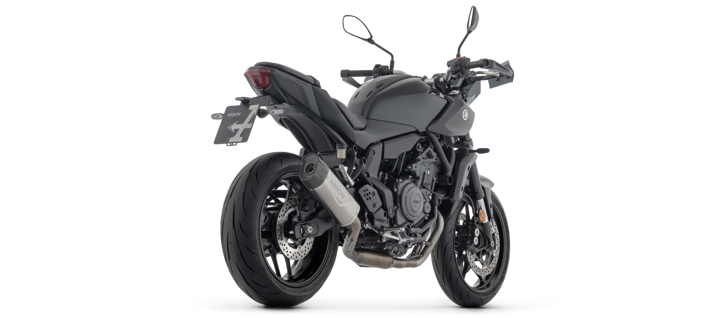 ARROW INDY RACE EVO Titanium Silencer Full Racing System for Yamaha MT07, Type RM48, RM49, RM50, RM51, RM53, RM54, 2025-