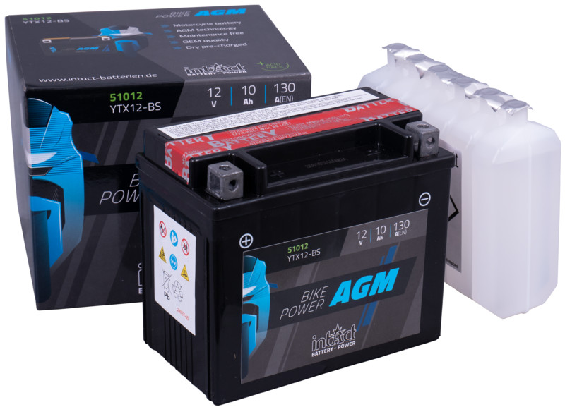 Intact AGM Battery YTX12-BS