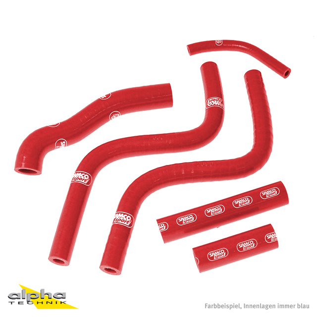 SAMCO SPORT Silicone Hose Kit Red for Honda CR250R Model Year 1988-1991