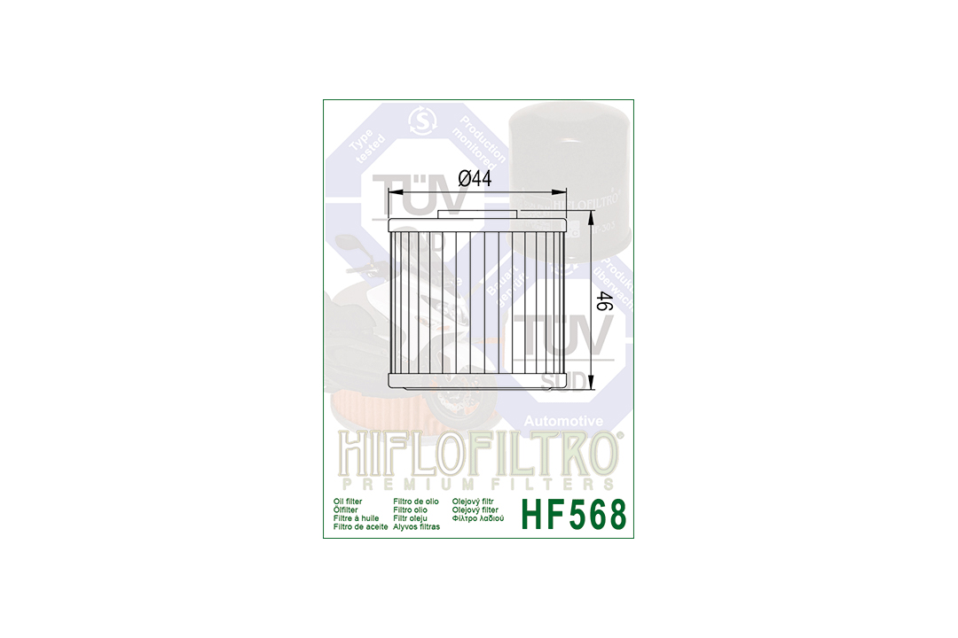 HIFLO oil filter HF568 for Kymco Xciting 400,