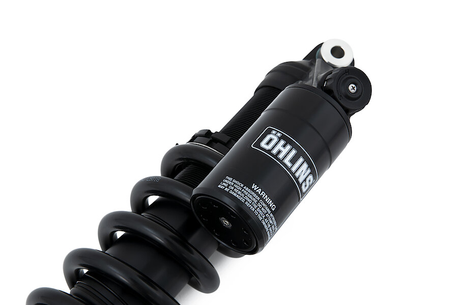 Öhlins shock absorber Road & Track Blackline IN 966 for Indian FTR 1200 and FTR 1200 S, model year 2019-2023, FTR 1200 R Carbon 2021-2022