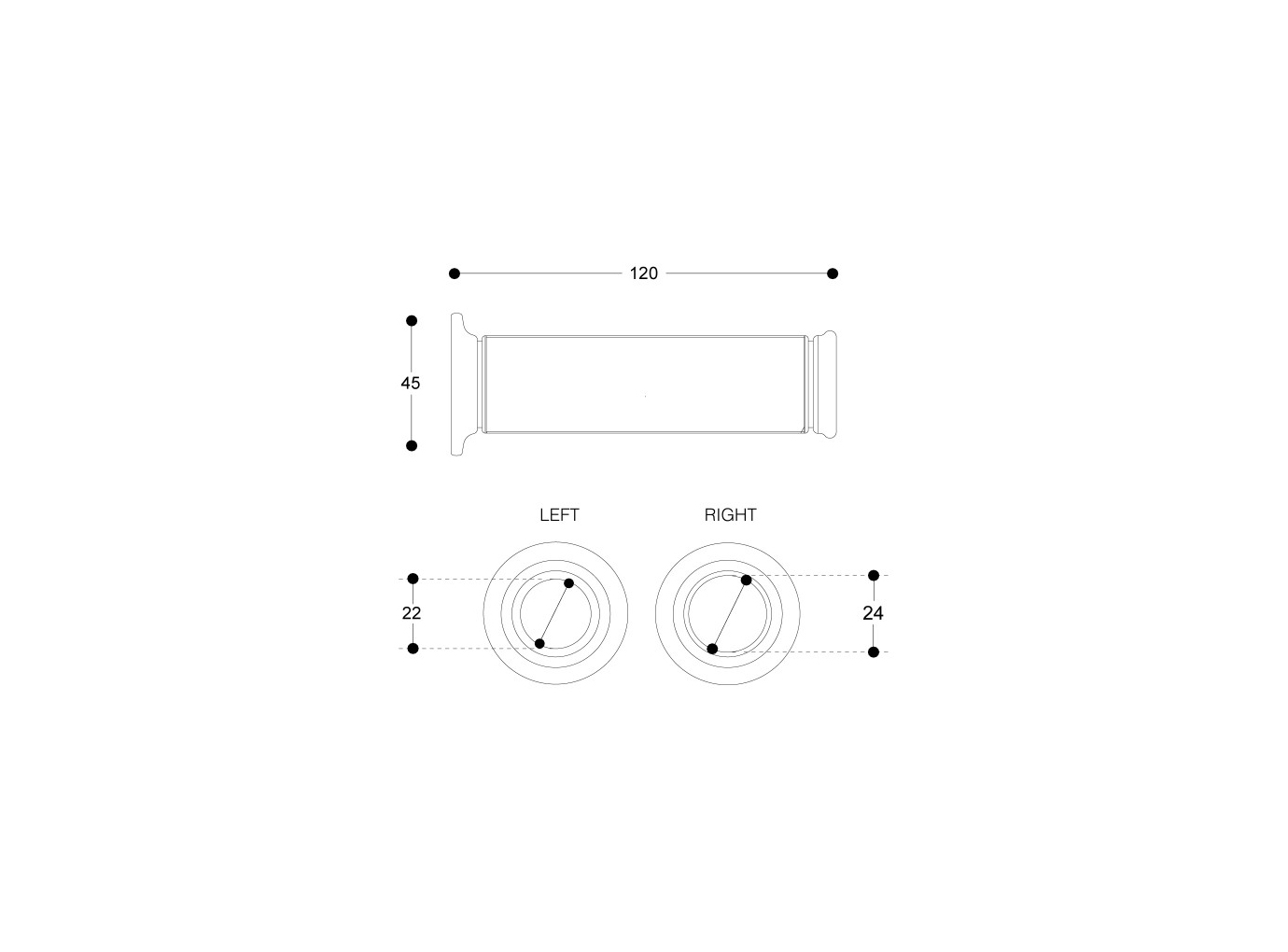 Barracuda VR46 Handlebar Grips, Yellow