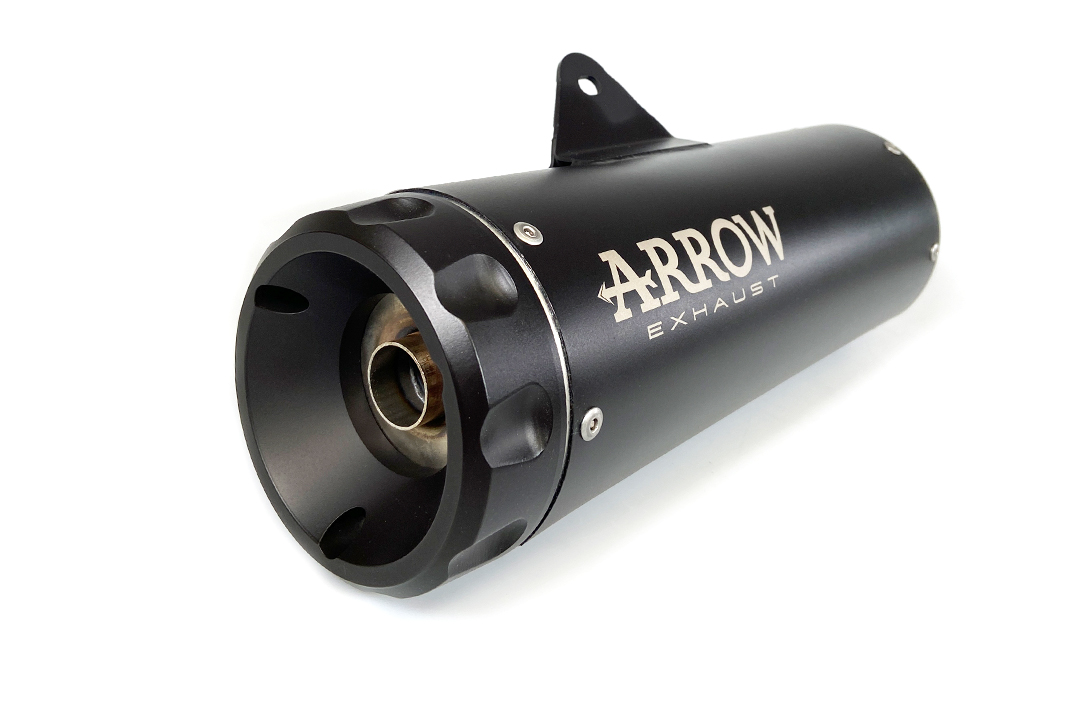 ARROW DARK REBEL Full Exhaust System with Black End Cap for Kawasaki Z650 RS from Model Year 2021-