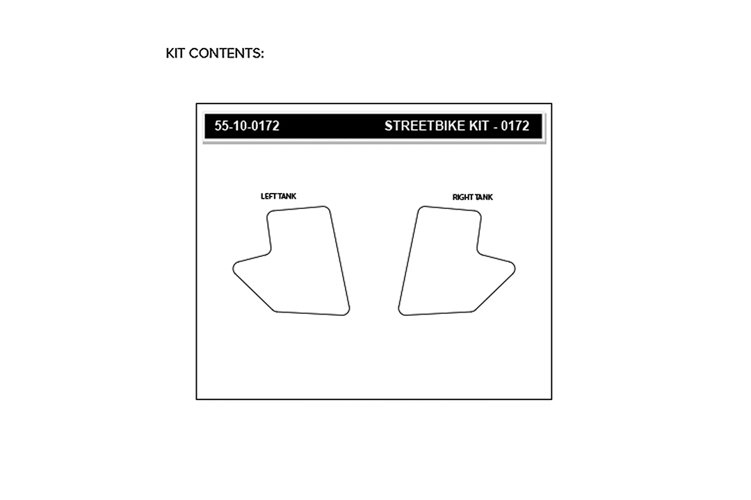 Stompgrip clear, Volcano, for Suzuki DRZ400 S, 2001-2024, DRZ400 SM, 2005-2024