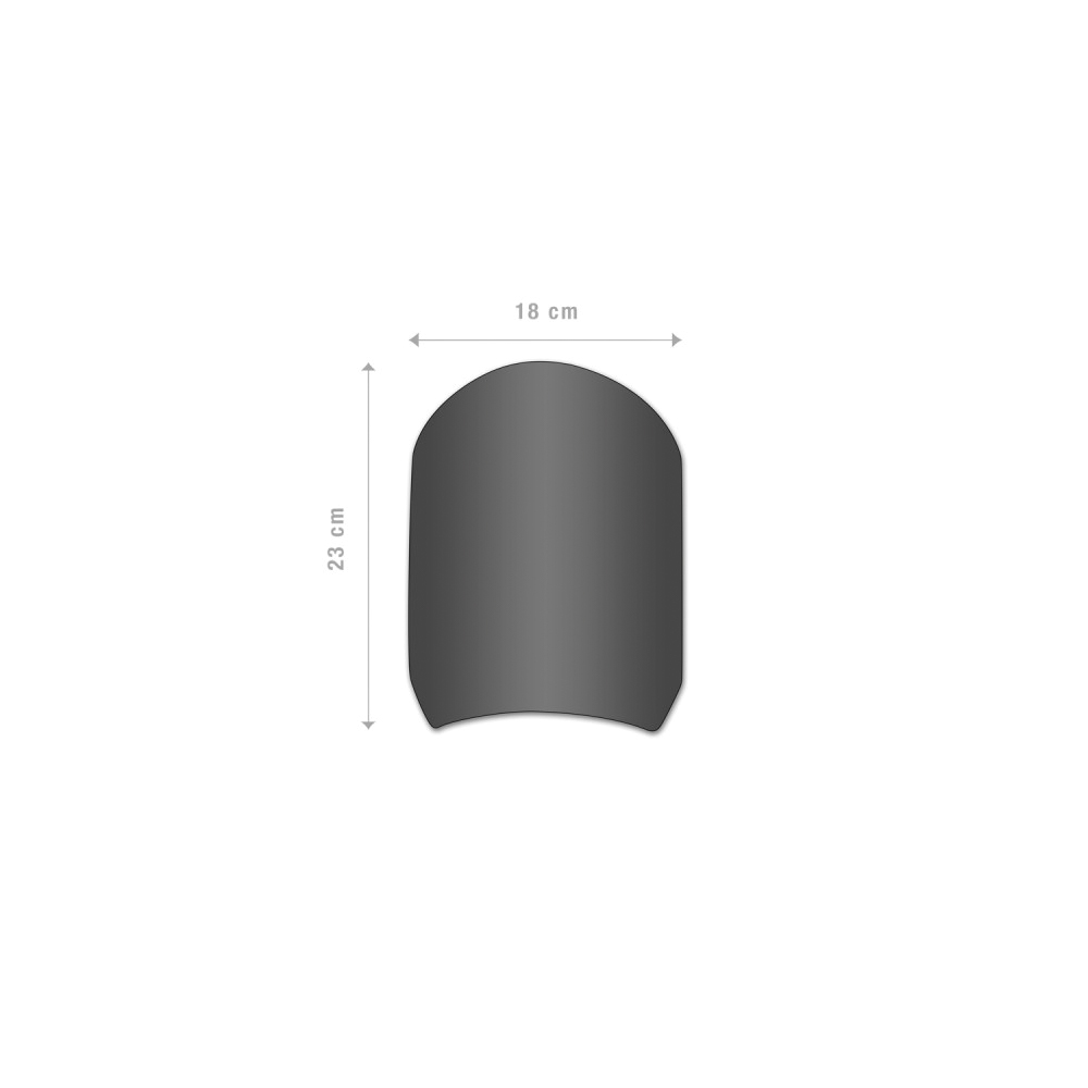 Barracuda Classic Black Aluminium Windscreen for Husqvarna Svartpilen 701 2018-