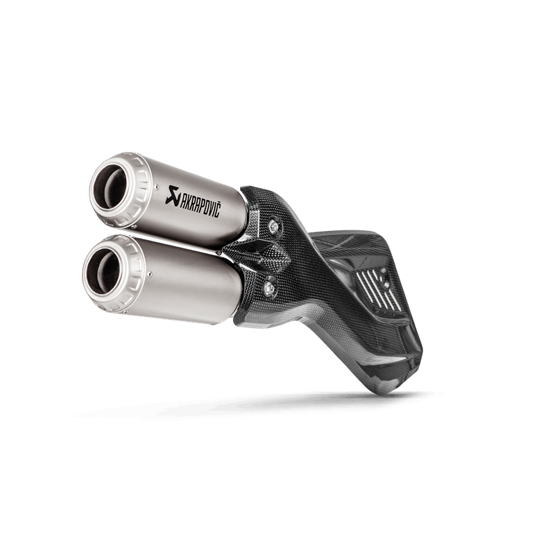 Akrapovic Slip-On Line (Titanium) Exhaust for Ducati Multistrada 1200 Enduro 2017-2018, Multistrada 1260 Enduro 2019-2020, Multistrada 950/950S 2017-2020