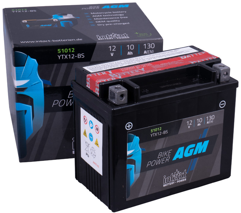 Intact AGM Battery YTX12-BS