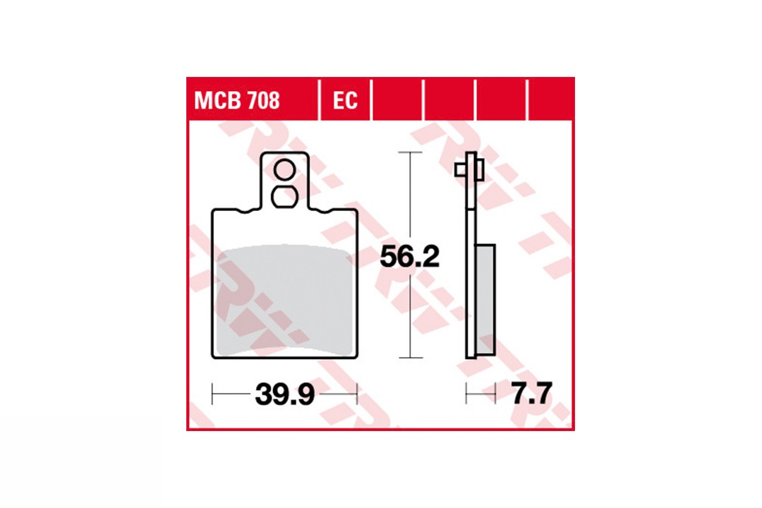 TRW brake padsatz MCB708EC Rear