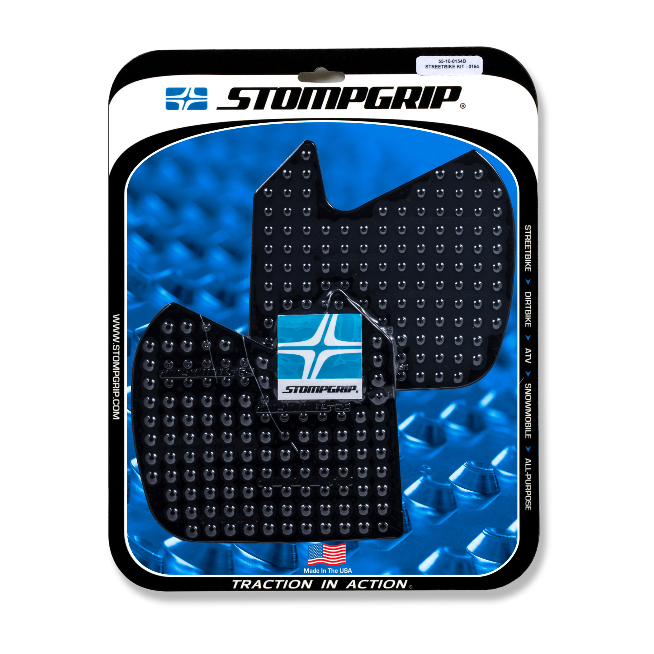 Stompgrip Traction Pads black, for BMW G310R, 2016-2019