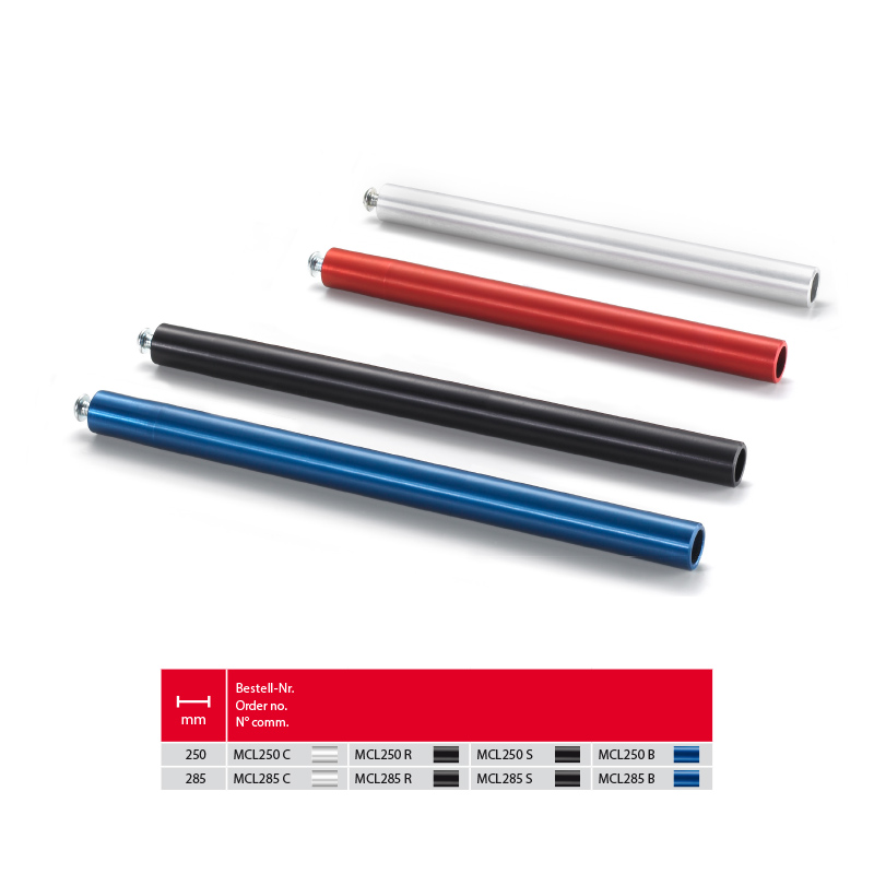 TRW handlebarrohr MCL250B Aluminium, blue anodised