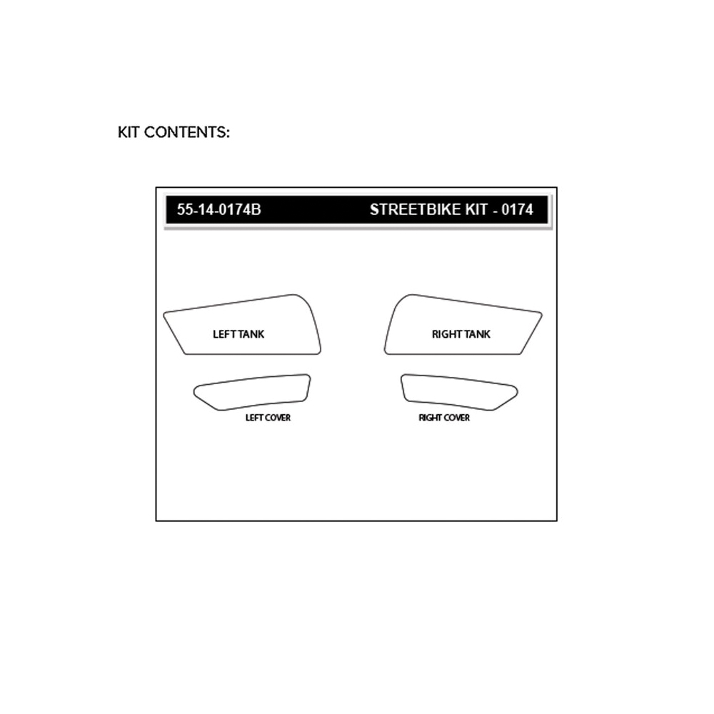 Stompgrip Traction Pads clear, for BMW F850GS Adventure, 2000-2024, M1000XR, 2024-2025, S1000XR, 2020-2025