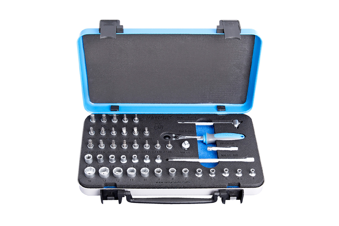 UNIOR Socket Wrench Set 1/4 Inch