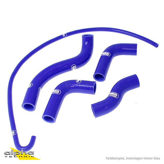 SAMCO SPORT Silicone Hose Kit, blue, for Kawasaki Z750 Model Year 2004-2006