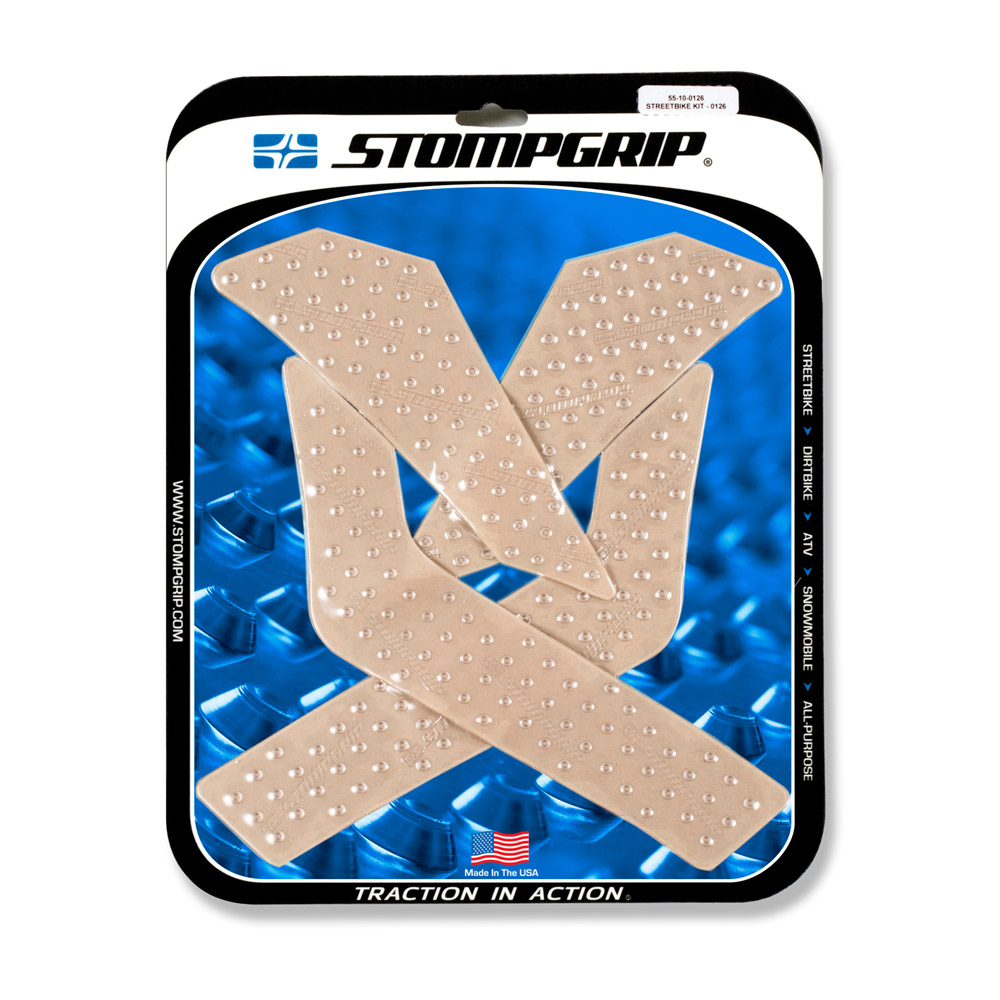 Stompgrip Traction Pads clear, for Yamaha XT250, 2008-2025