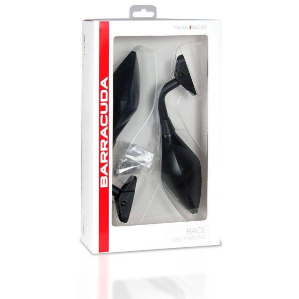 Barracuda rear mirror RACE matte black
