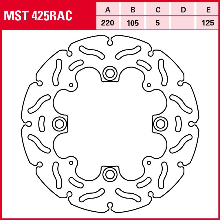 TRW brake disc Sportive Fixed MST425RAC