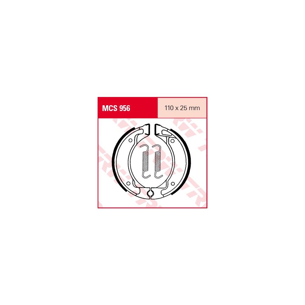 TRW LUCAS brake shoes Set MCS956