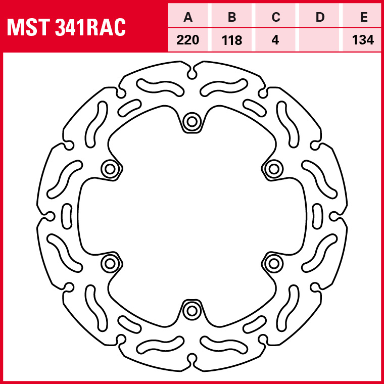 TRW brake disc Sportive Rigid MST341RAC