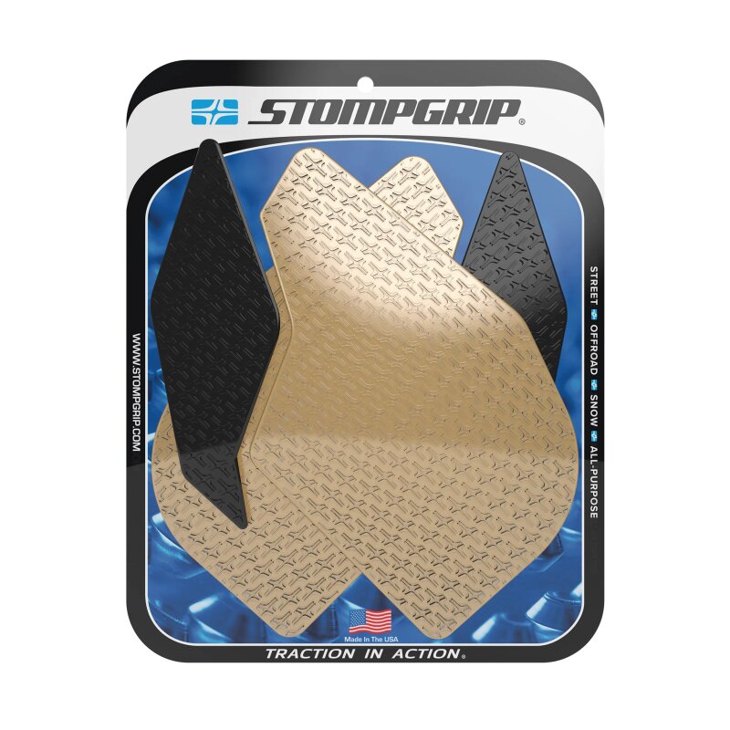 Stompgrip fuel tank Pad hybrid, Icon, Streetbike fuel tank Kit - Tank Side Pads, for Honda CBR600RR, 2024-2025