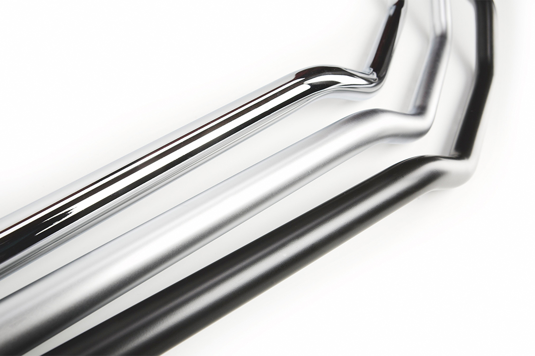 TRW Steel Handlebar Dragbar Medium MCL123SS in black