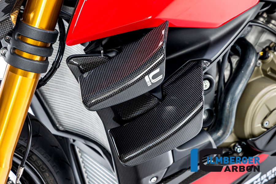 Ilmberger Carbon Winglet Set left side L/S gloss for Ducati Streetfighter V4 V2 2020-