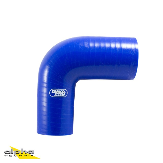 Samco Silicone Hose 90° Reducer 76-51 mm Blue