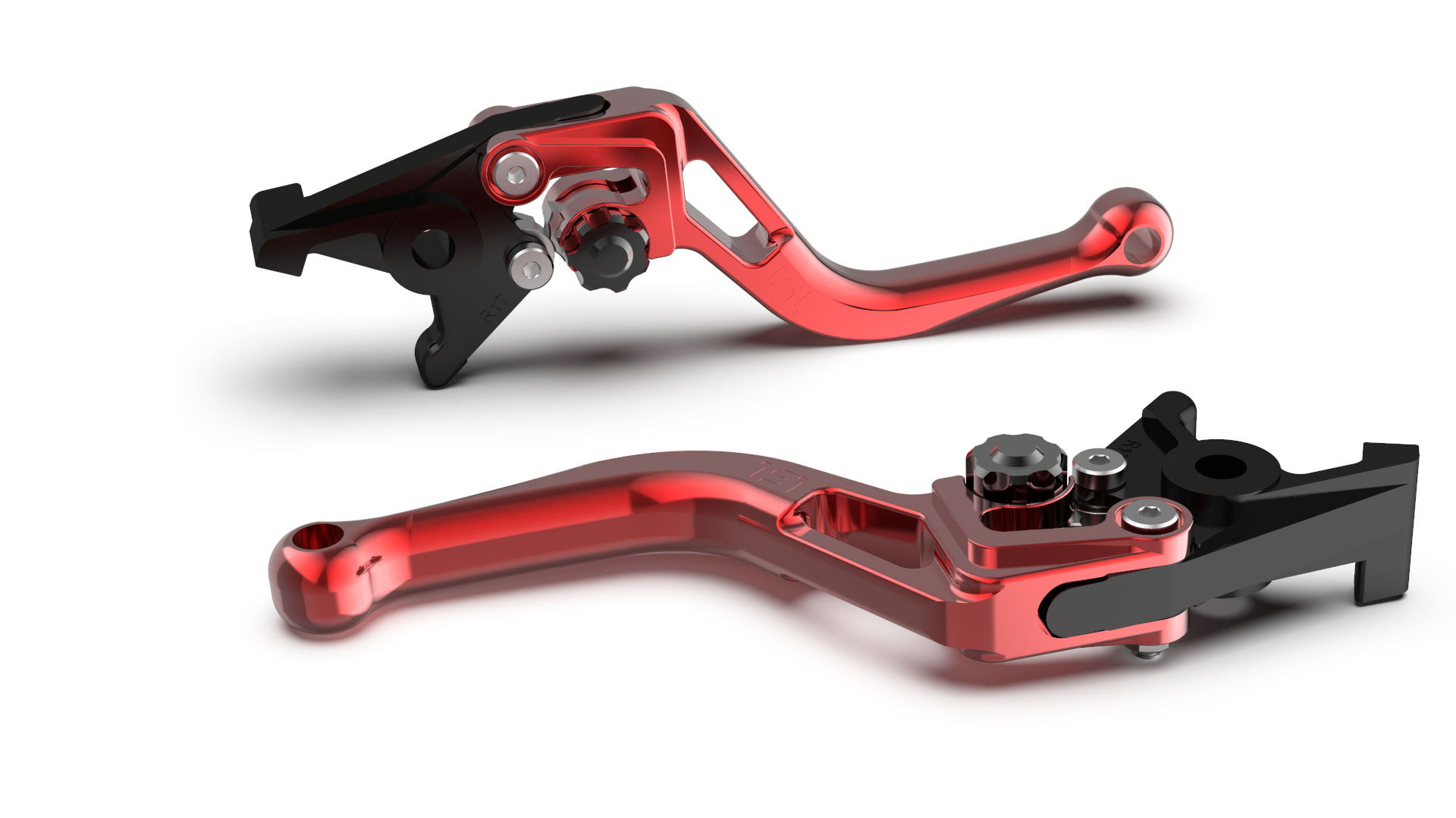 LSL BOW R82 Brake Lever, short, red/black