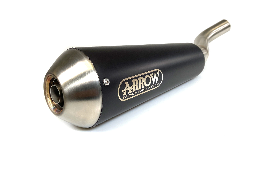 ARROW DARK PRO-RACE Exhaust for Brixton Saxby 250 / Cromwell 250 2020-, black stainless steel