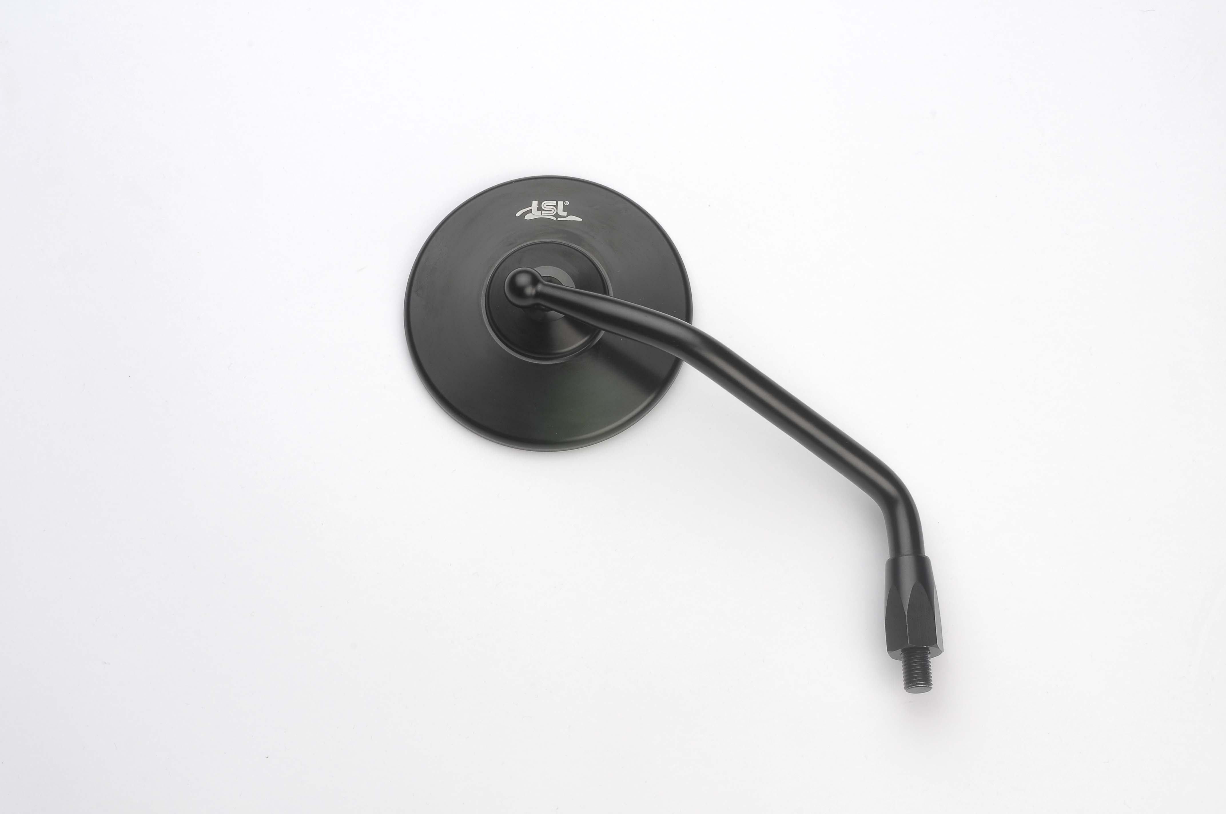 LSL CLUBMAN mirror with logo, black, right side R/S