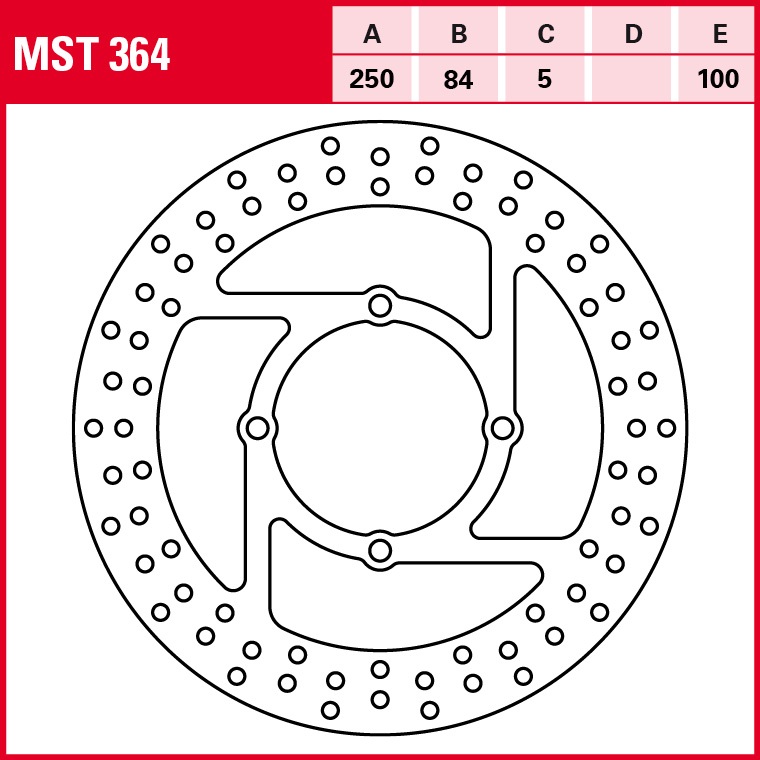 TRW brake disc Allround rigid MST364