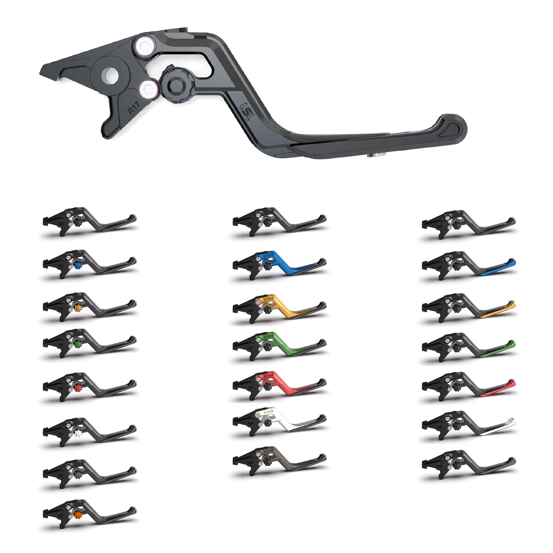 LSL ERGONIA Brake Lever R20 Anthracite/Anthracite/Black