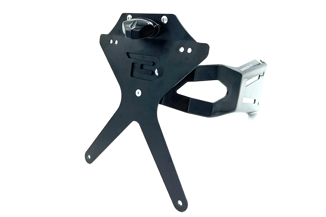 LED Number Plate Light "Micro Space" made of Black Aluminium with E-Mark