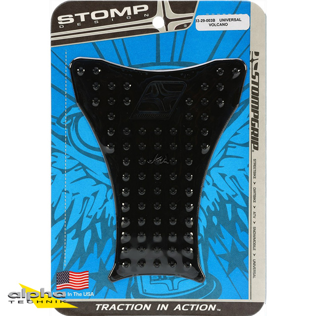 Stompgrip Universal fuel tank pad Standard black, Volcano