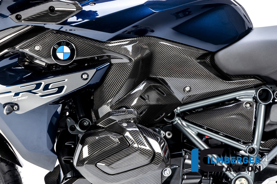 Ilmberger Carbon Side Panel under fuel tank left side L/S, glossy, BMW R1250RS 2019-