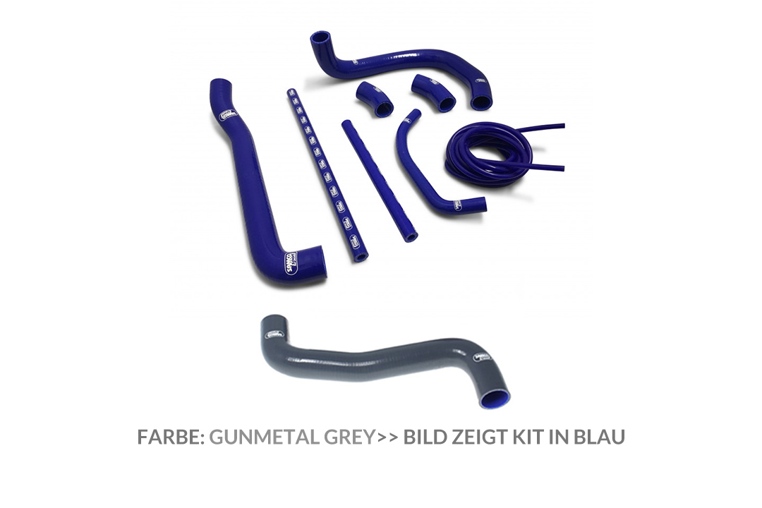 SAMCO SPORT Silicone Hose Kit gunmetal grey for Kawasaki ZXR750 model year 1991-1995