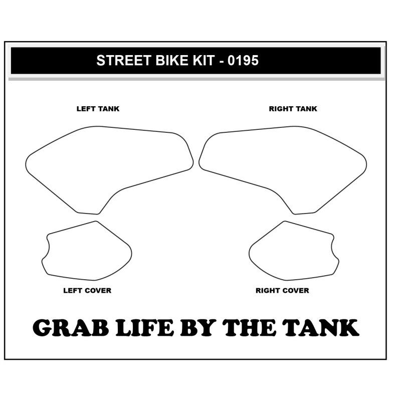 Stompgrip fuel tank Pad hybrid, Icon, for Yamaha MT-07, 2022-2025