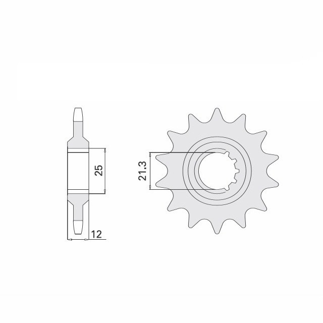 Sprocket, 13 teeth, 520 pitch
