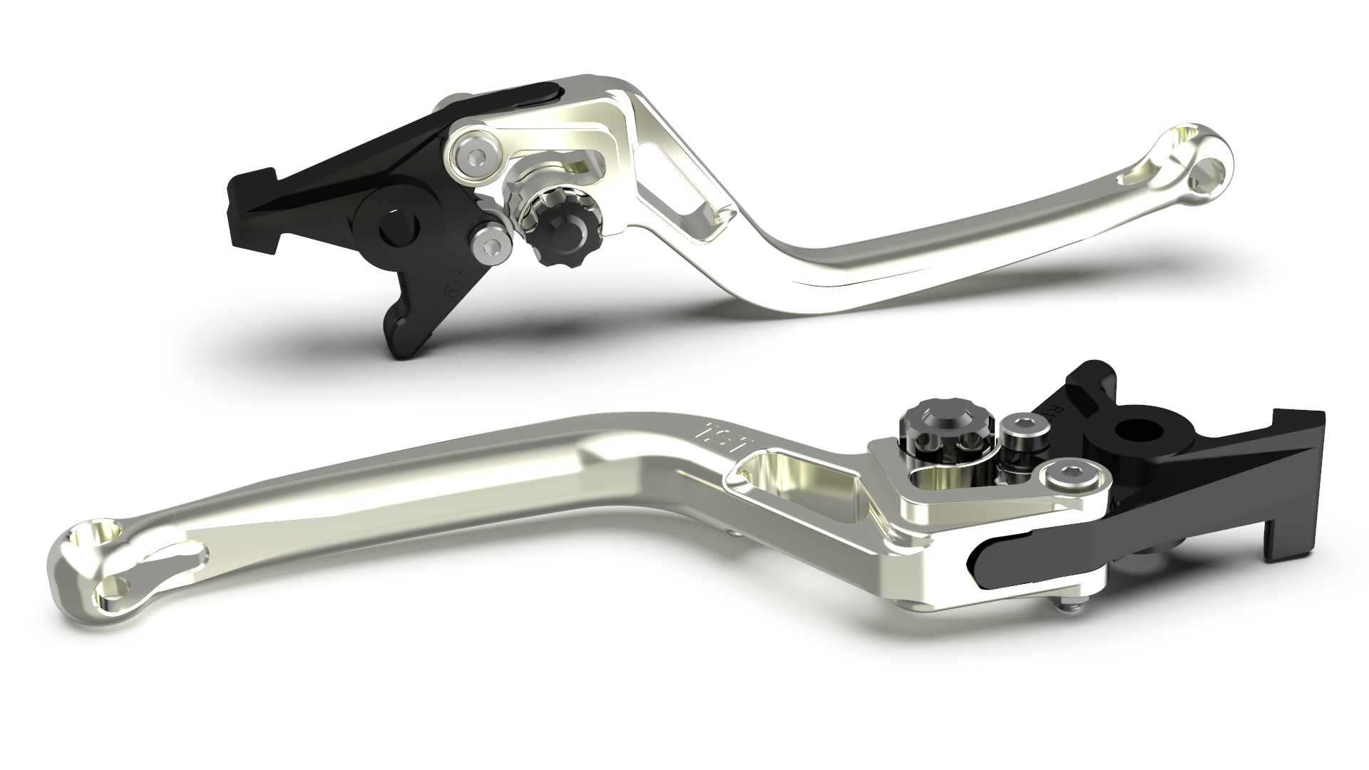 LSL clutch lever BOW L83R, silver/black