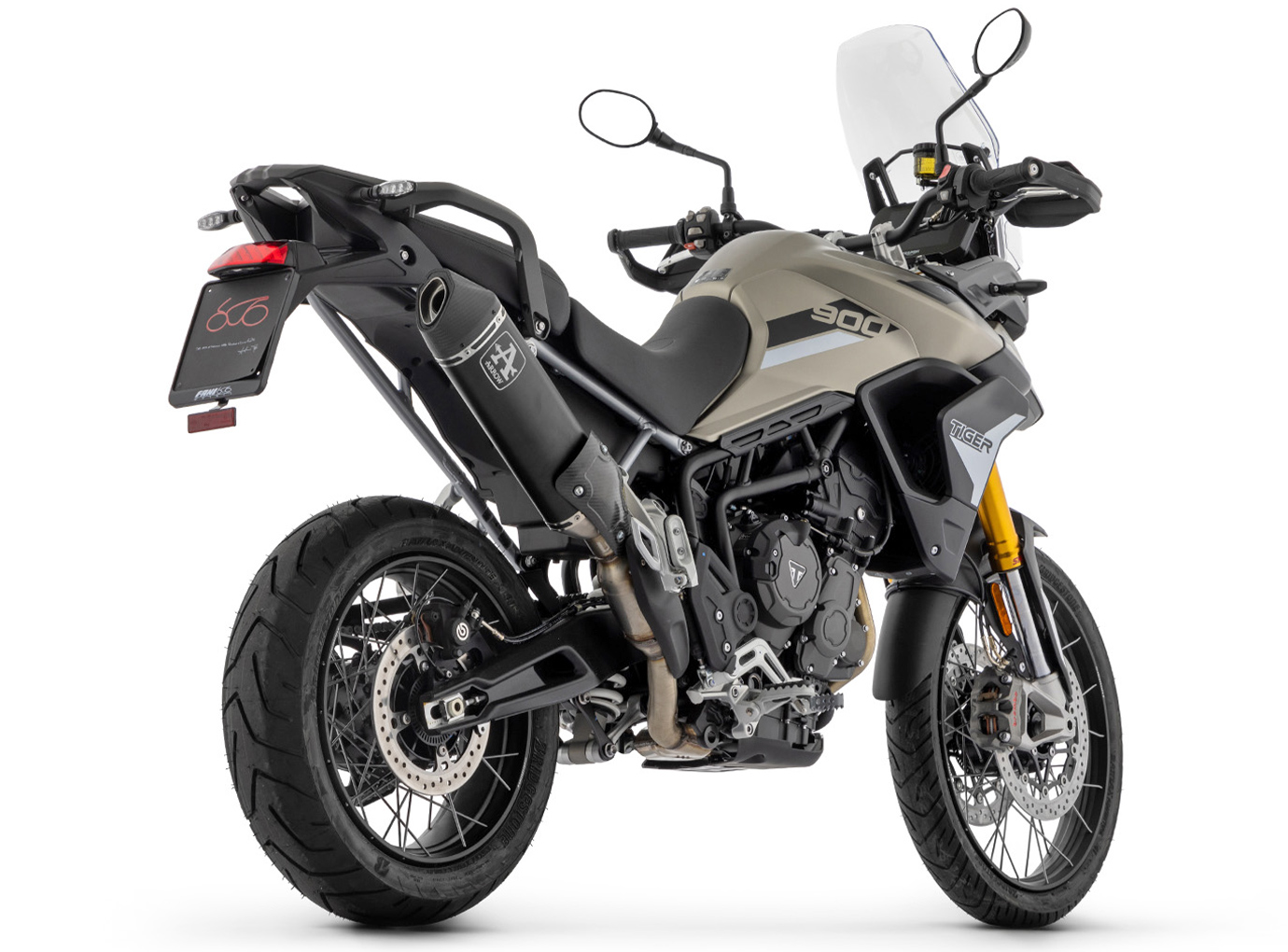 ARROW VELOCE DARK RACING Slip-On with Heat Shield for Triumph Tiger 900 Model Year 2020-