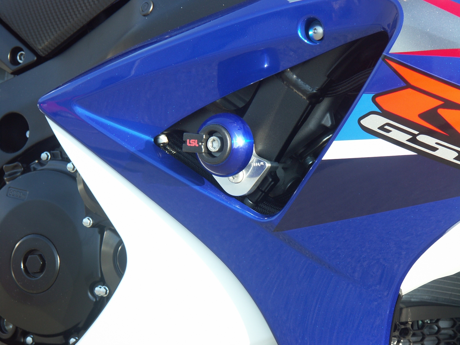 LSL Crash Pad Mounting Kit for Suzuki GSX-R1000, 2007-2008, without adapter