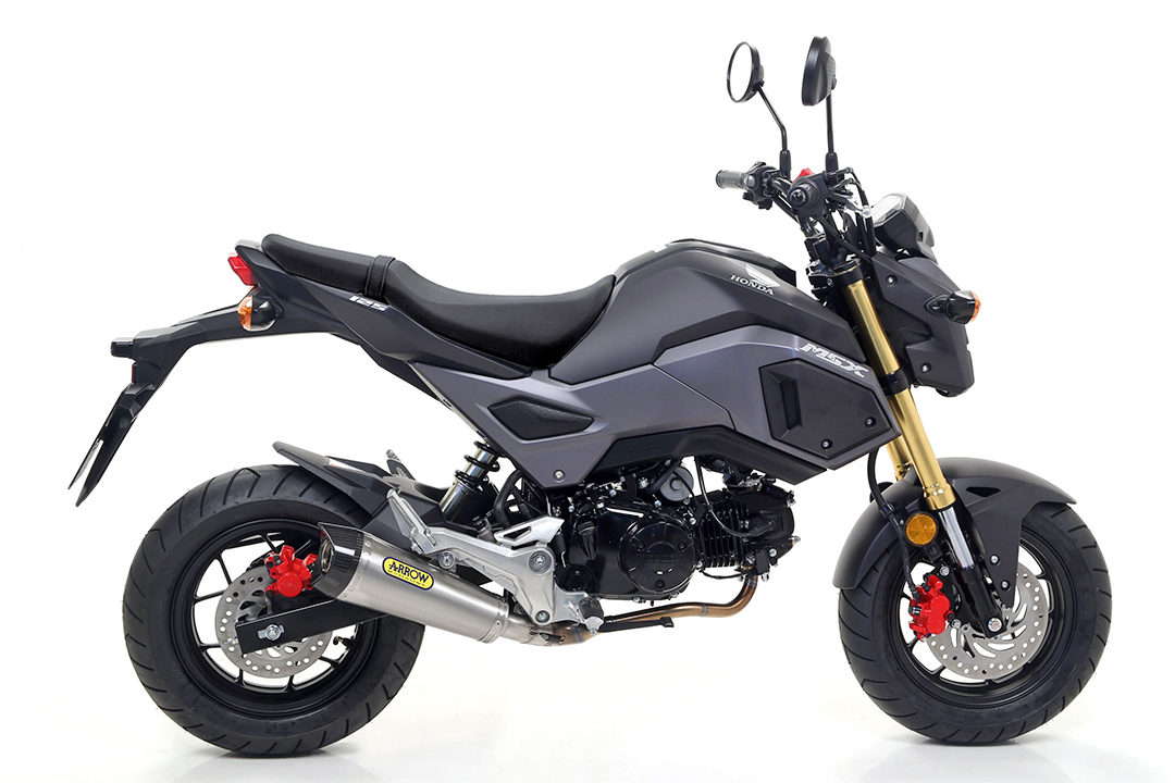 ARROW X-KONE Exhaust for Honda MSX125 Model Year 2016-2019, Titanium (Only with ARROW Header Pipe)