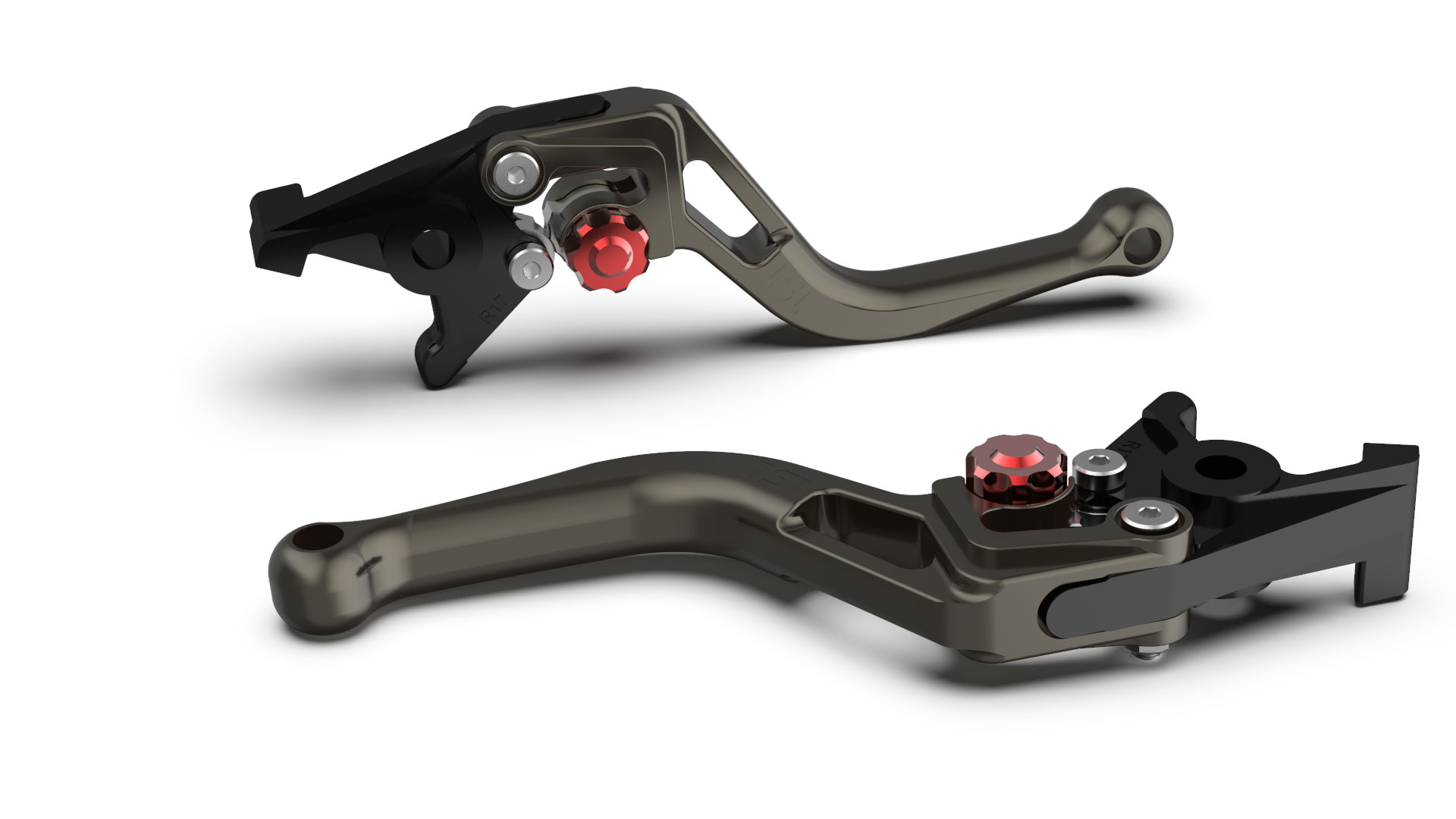 LSL clutch lever BOW L83R, short, anthracite/red