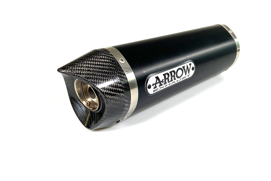ARROW THUNDER Exhaust for KTM Duke 125 / Duke 200 2011-2016, black aluminium (Only with ARROW Link Pipe)