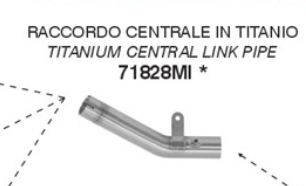 ARROW Titanium Racing Cat Eliminator Pipe for Kawasaki ZX-6R 636 Model Year 2024-