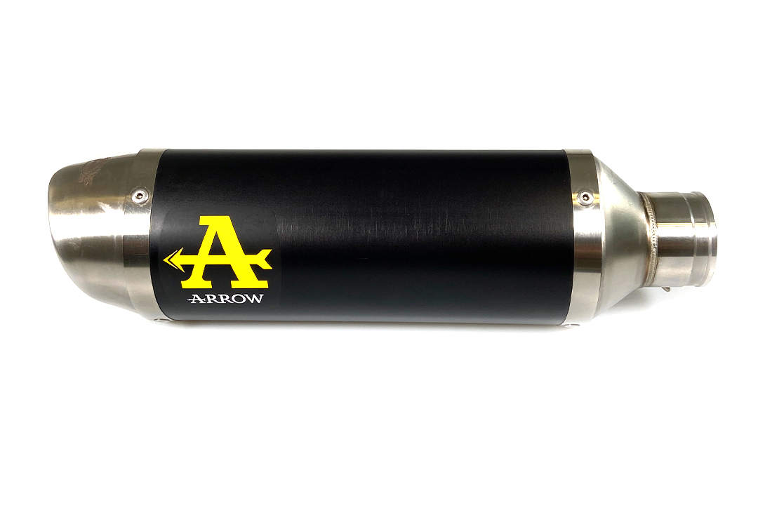 ARROW DARK THUNDER Black Aluminium Exhaust for Yamaha MT-07 Model Year 2021-