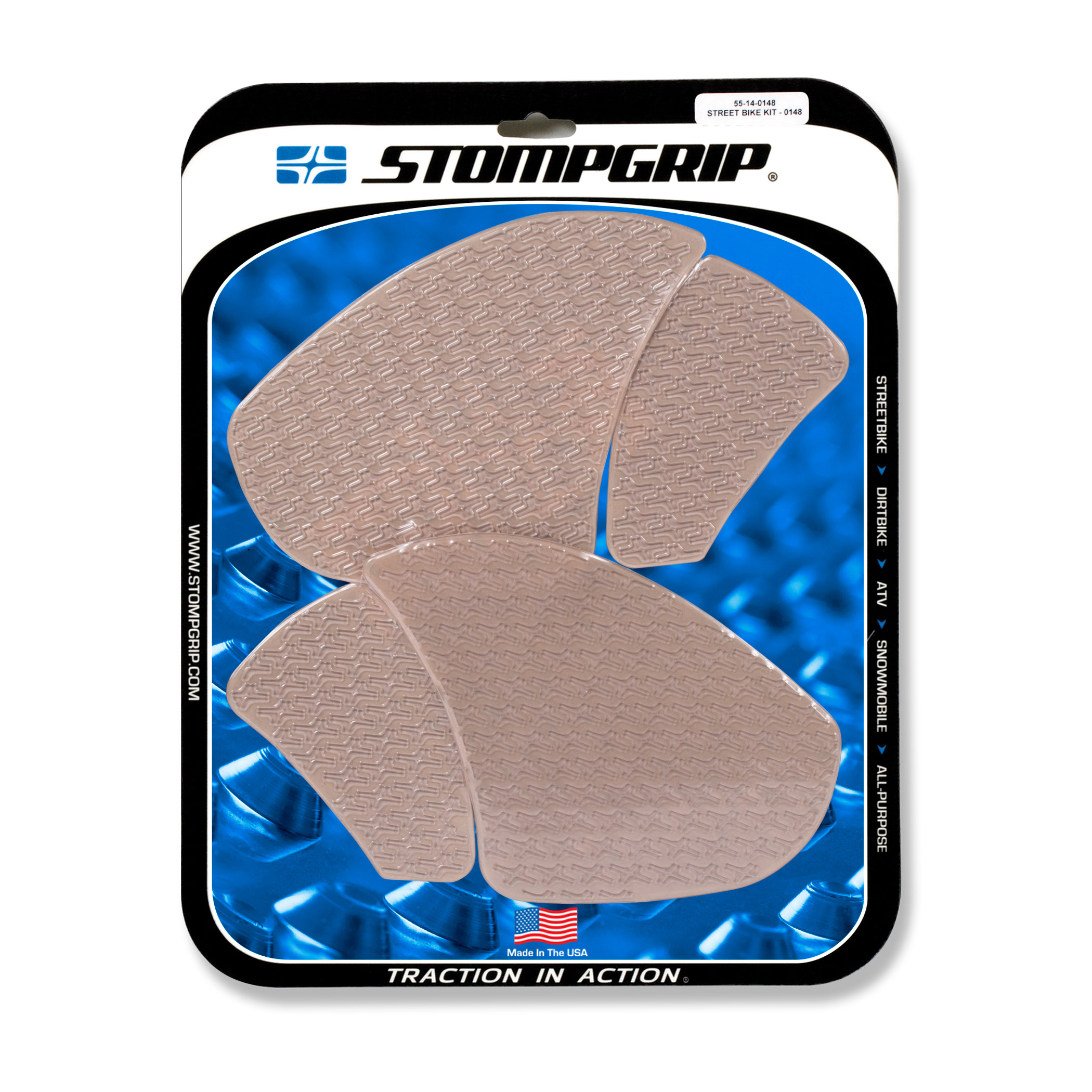 Stompgrip Traction Pads, clear, for various Ducati models