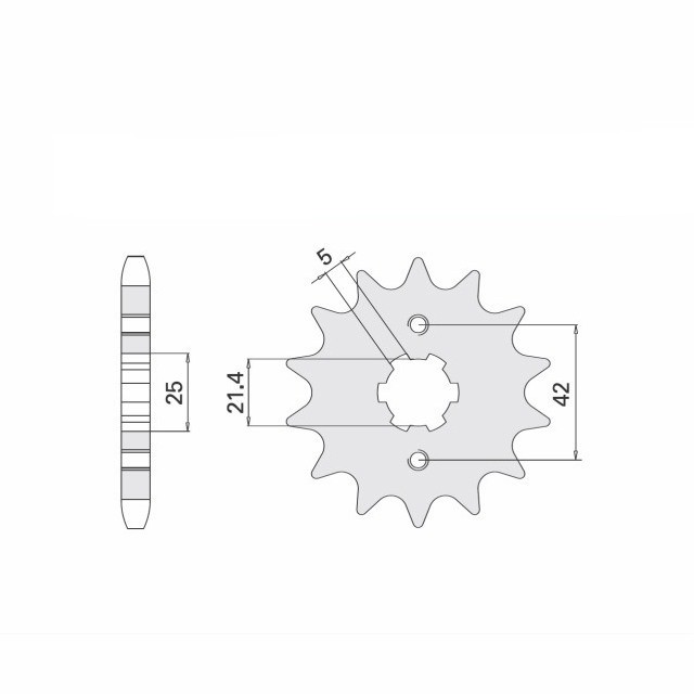 Sprocket, 16 teeth, 520 pitch