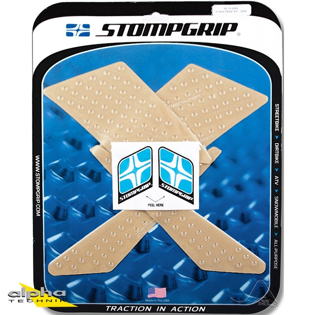 Stompgrip clear, Volcano, for Kawasaki KLX250, 2009-18