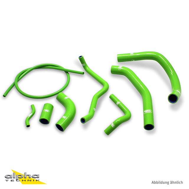 SAMCO SPORT Silicone Hose Kit Green for Kawasaki Z1000SX Ninja 1000SX Model Year 2011-2023